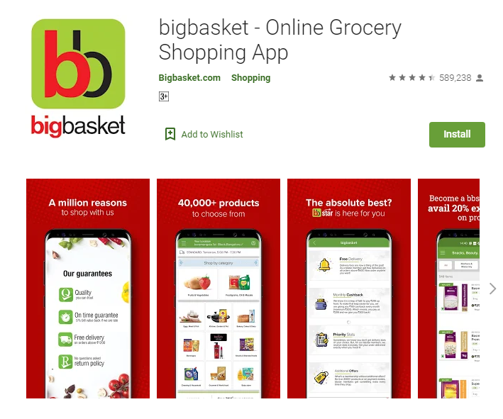 BigBasket Online Grocery Apps