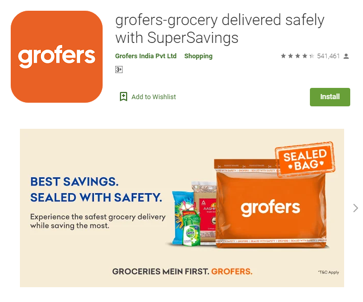 Grofers Online Grocery Apps