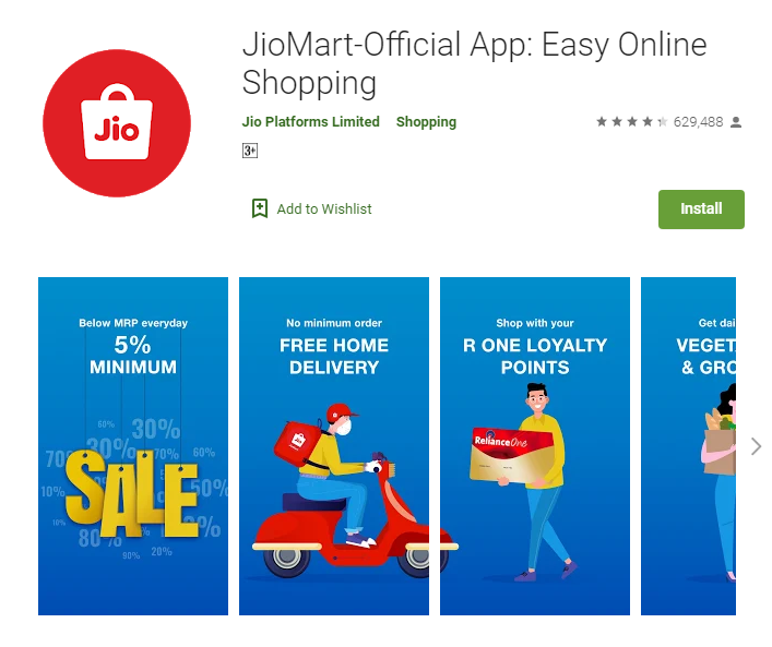 JioMart Online Grocery Apps