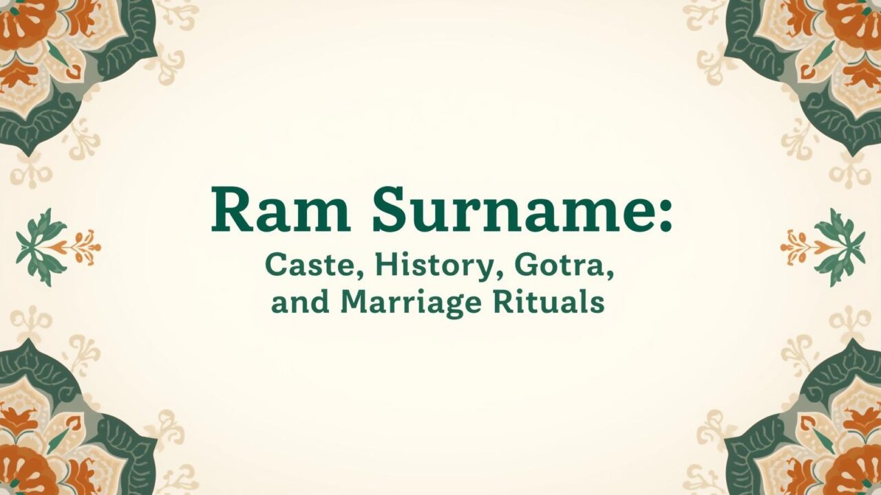 Ram Surname Caste